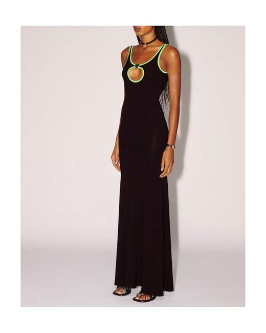 Ambush Black Heart Hole Sleeveless Long Dress