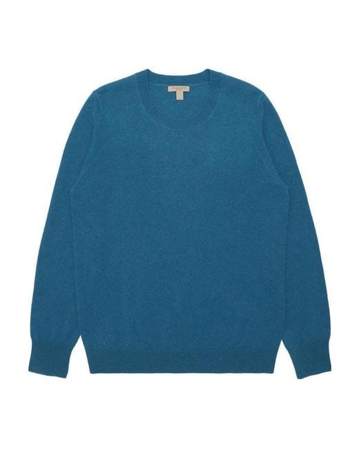 Burberry Blue Round-Necked Sweater