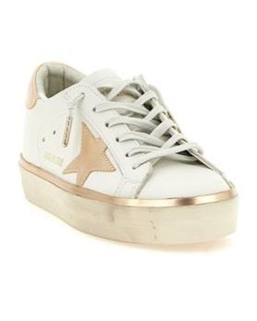 Golden Goose Deluxe Brand Natural Hi Star Lace-Up Sneakers