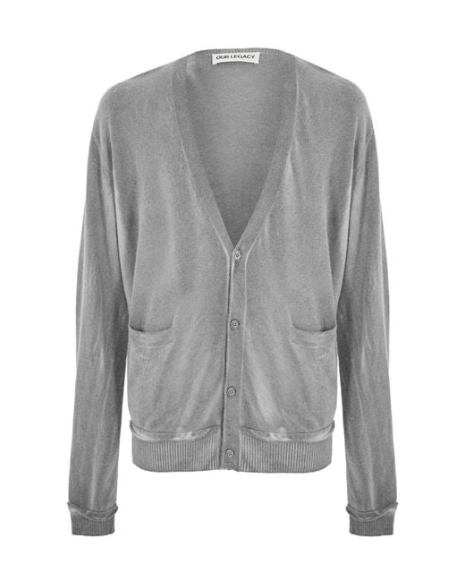 Our Legacy Gray Parallel Cardigan for men