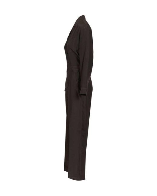 Barena Black Ombrina Buttoned Jumpsuit