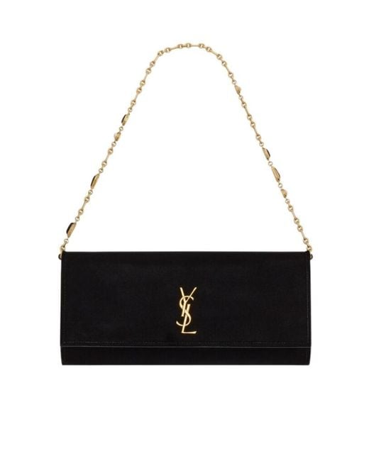 Saint Laurent Black Kate Clutch