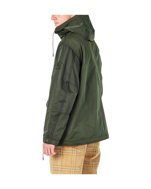 Burberry Green Hooded Parka for men