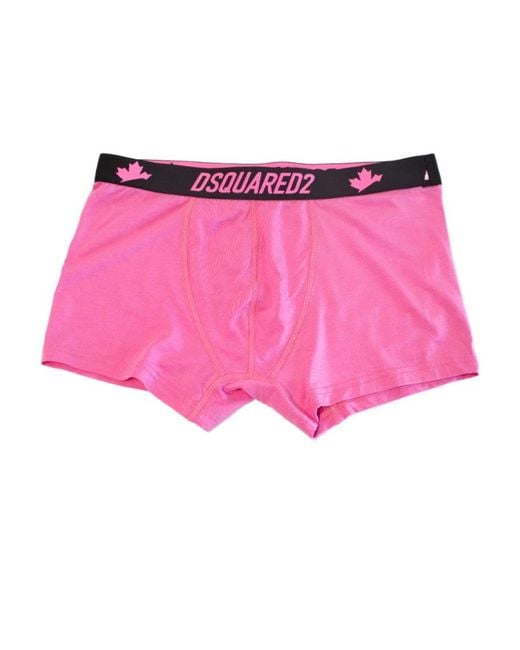 DSquared² Pink Logo Underwear for men