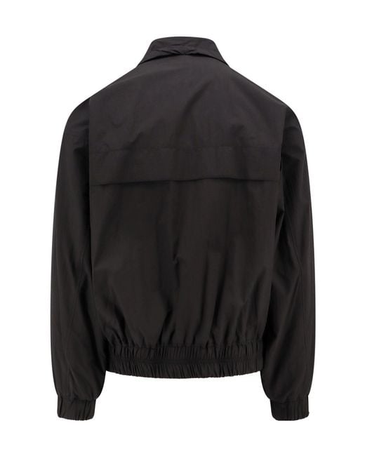 AMI Black Zip-Up Lightweight Jacket for men