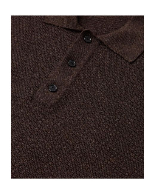 Loro Piana Brown Gokarna Polo Sweatshirt for men