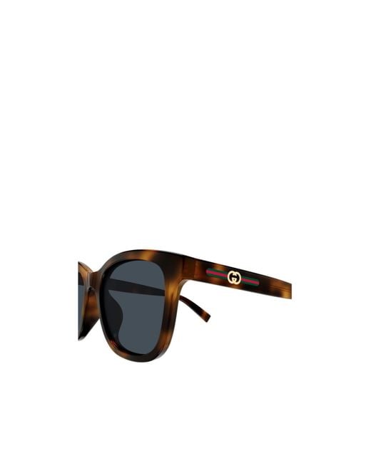 Gucci Black Eyewear Square Frame Sunglasses