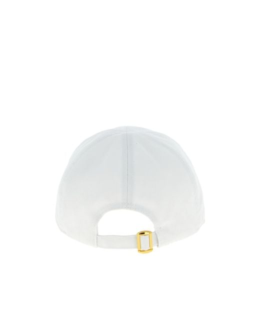 Pinko White Logo Embroidered Break Dance Baseball Cap