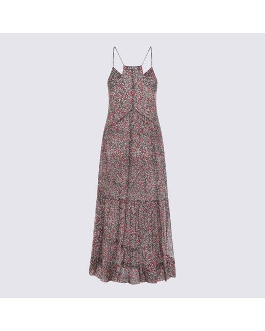 Isabel Marant Purple Isabel Marant Étoile Sabba V-Neck Dress