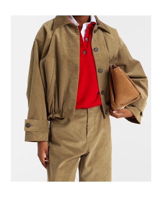 Rohe Green Cotton Corduroy Jacket