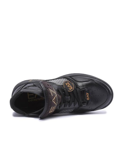 EA7 Black Ultimate Kombat High-Top Sneakers for men