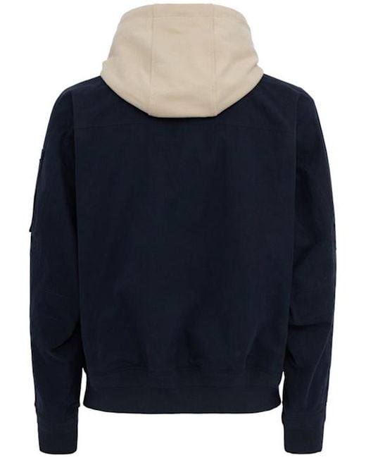 Moose Knuckles Blue Bomber Jacket for men