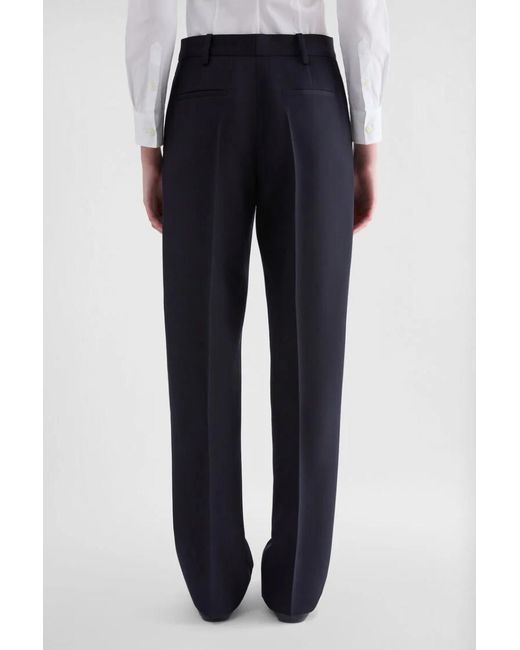 Jil Sander Blue Wool Gabardine Trousers