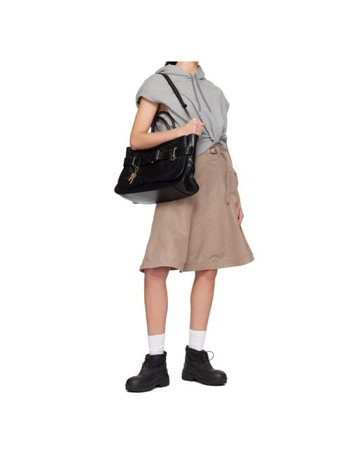 OSOI Black Brocle Shopper Bag