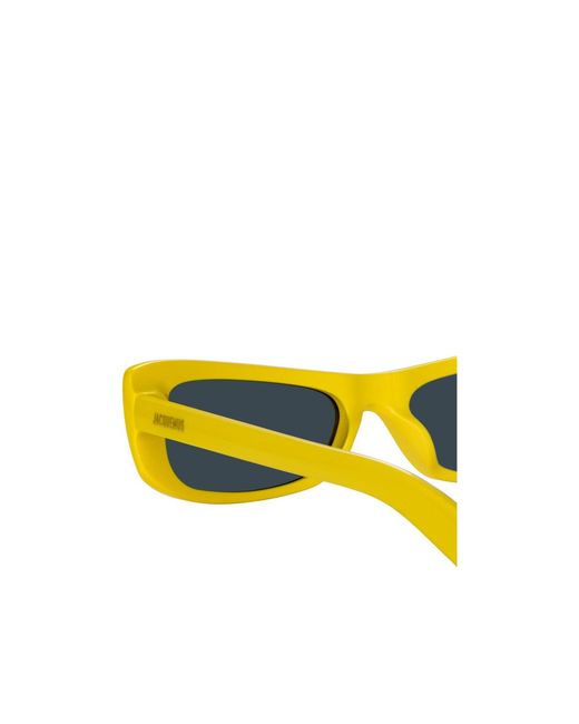 Jacquemus Yellow Capri Celadine Rectangular Sunglasses