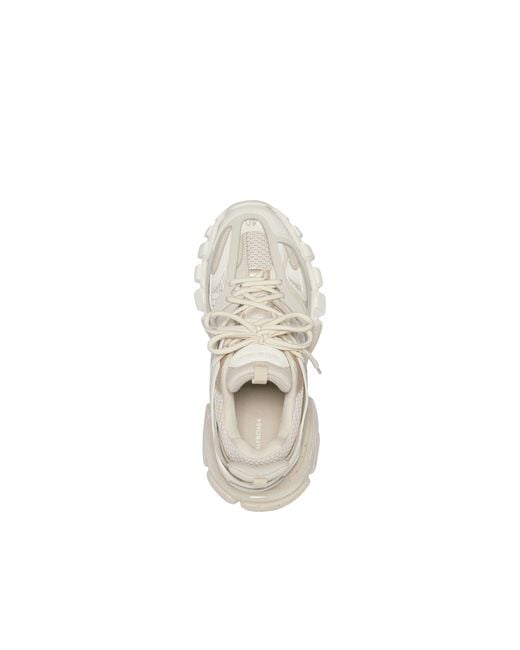 Balenciaga White Track Meshed Laced Sneaker for men