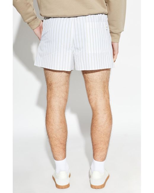AMI White Elasticated Shorts for men