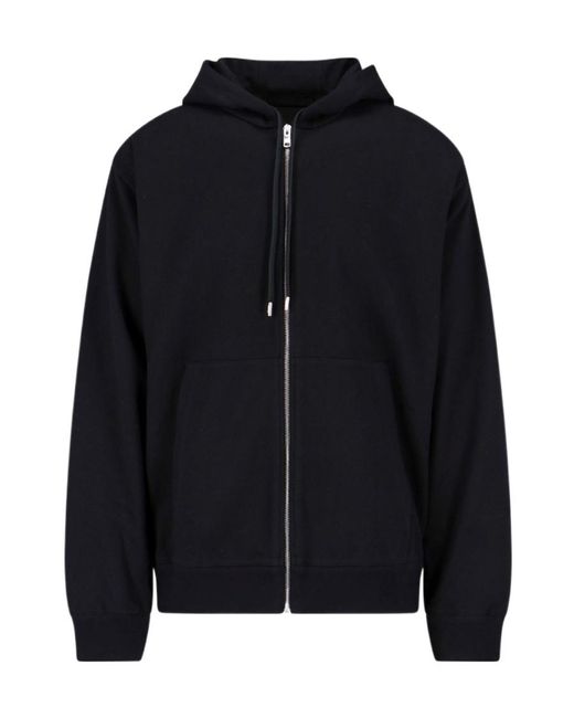 Prada Black Re-Nylon Logo-Print Hoodie for men