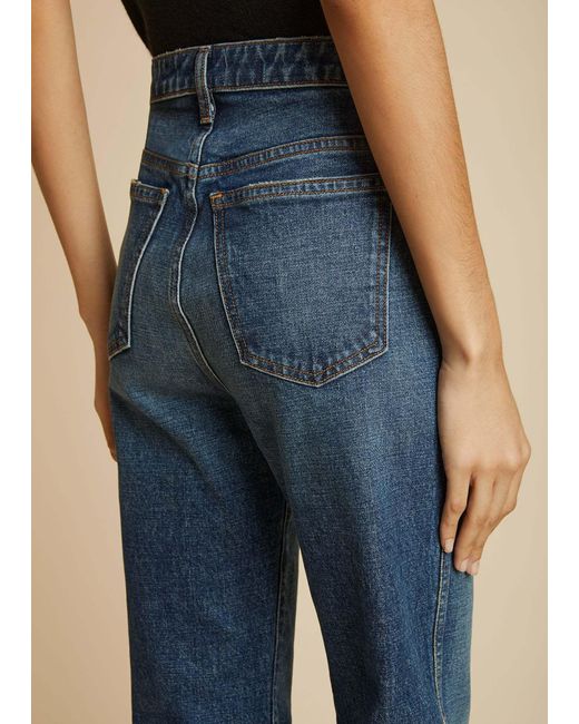 Khaite Blue High-Waist Jeans