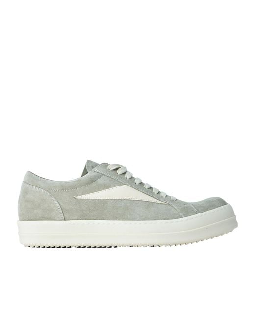 Rick Owens White Vintage Low-Top Sneakers for men