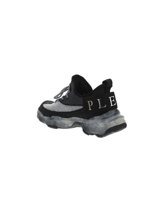 Philipp Plein Black Iconic Plein Low-Top Sneakers for men