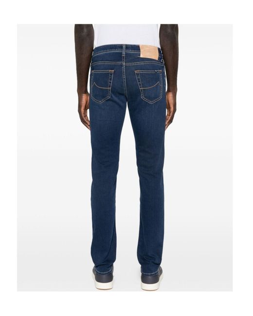Jacob Cohen Blue Slim-Fit Denim Jeans for men