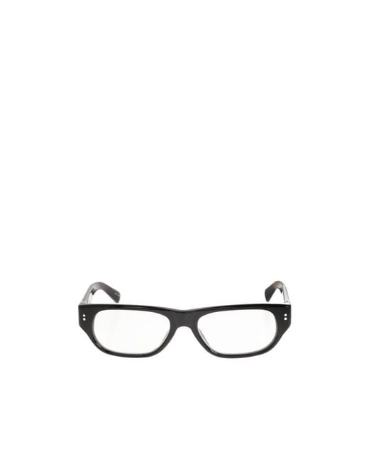 Jacquemus White Rectangle Frame Glasses