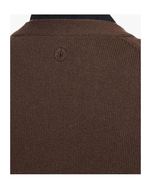 J.W. Anderson Brown Jw Anderson V-Neck Layered Cardigan for men