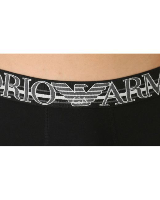 Emporio Armani Black Logo Underwear for men
