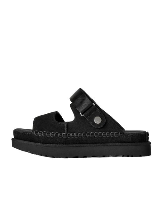 Ugg Black Goldenstar Glide Sandals