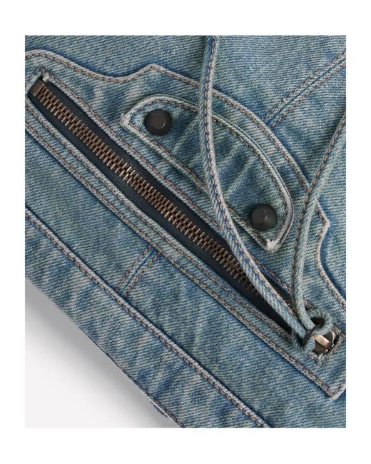 Balenciaga Blue Le City Moto Small