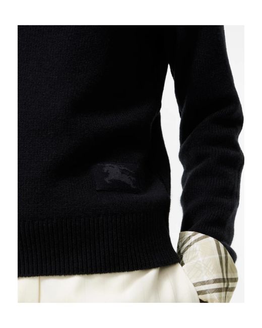 Burberry Black Cashmere Turtleneck Sweater