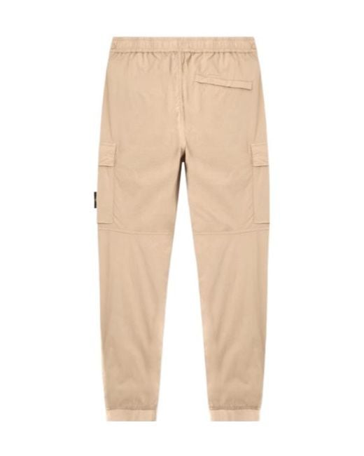 Stone Island Natural 3100031 Stretch Cotton Tela 'Paracadute' for men