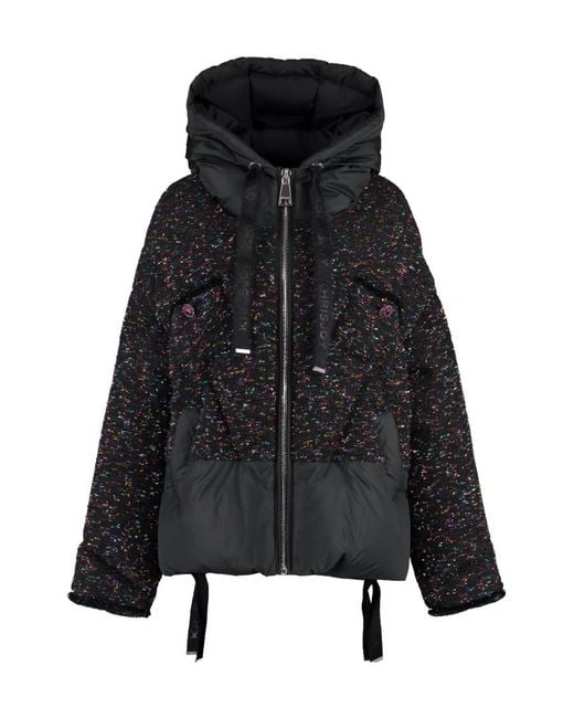 Khrisjoy Black Long-Sleeved Down Jacket