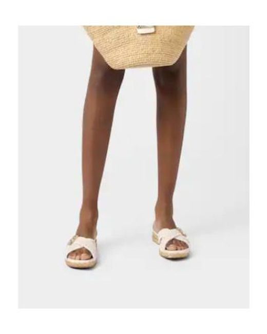 Roger Vivier White Espadrille Mules