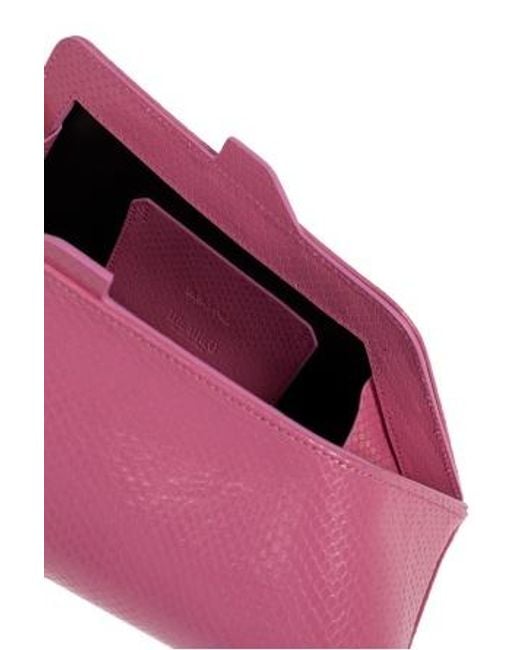 The Attico Pink The 8 30 Pm Textured Clutch Bag