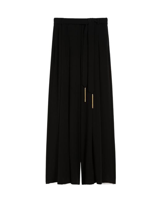 Max Mara Black Studio Msevalico Wide Leg Pants