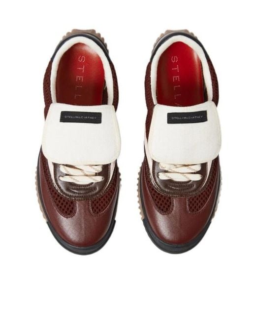 Stella McCartney Brown S-Wave Sport Mesh Panelled Sneakers
