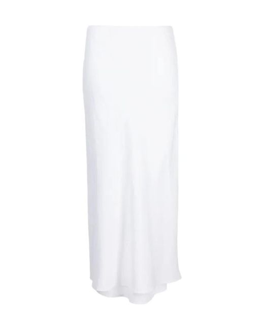 Reformation White Layla Linen Skirt