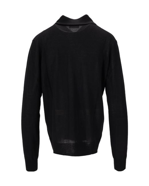 P.A.R.O.S.H. Black Buttoned Cardigan