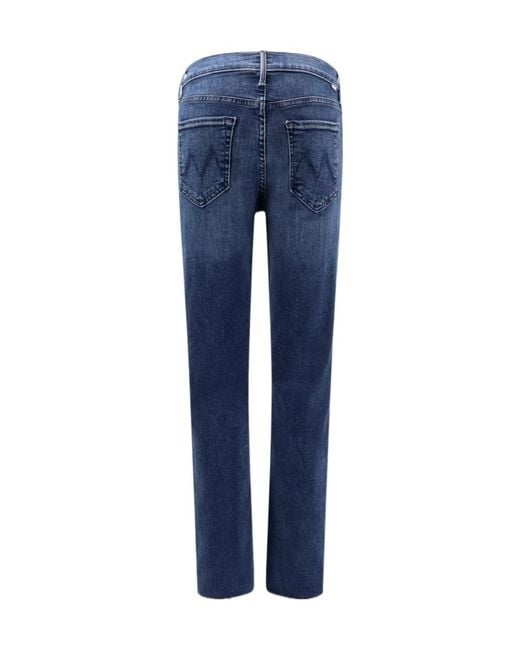 Mother Blue Belt Loop Jeans
