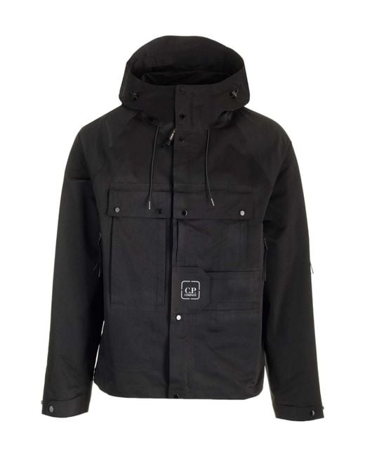 C P Company Black The Metropolis Series A.A.C Hooded Jacket for men
