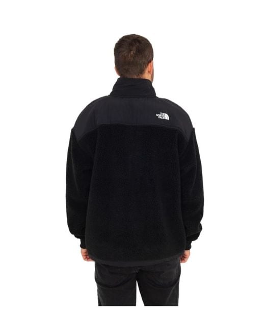 The North Face Black Spliced Velvet Jacket for men