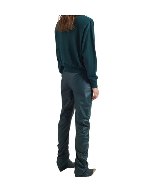 Frankie Shop Green Long-Sleeved Sweater
