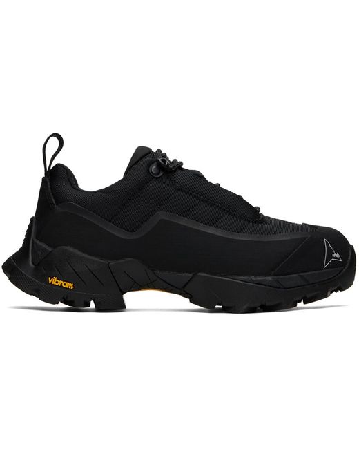 Roa Black Quilted Low-Top Trainers for men