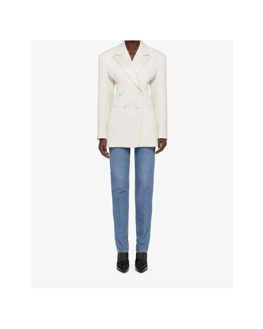 Givenchy White Double-Breasted Blazer