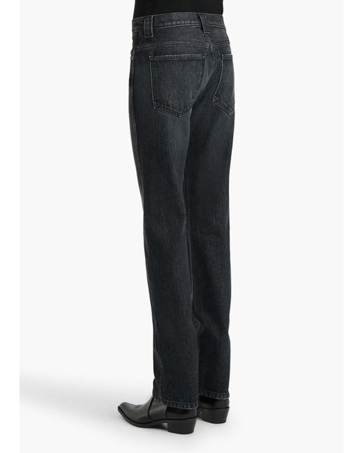 Khaite Gray Farley Straight-Leg Jeans
