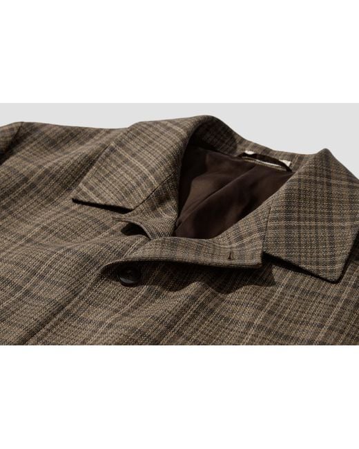 Auralee Brown Long-Sleeved Casual Jacket for men