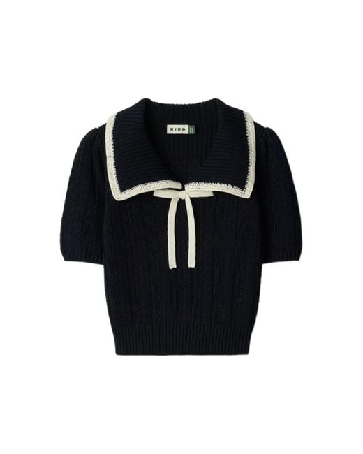 Rixo Black Pippa Top Ld61