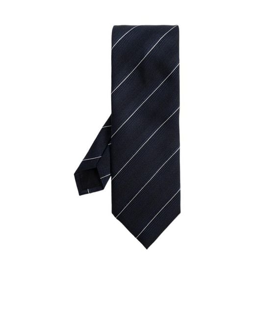 Tom Ford Blue Cravate Rayée En Soie for men